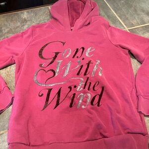 “Gone With the Wind” Pink Hoodie- size small